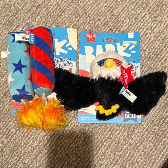 Bark Patriotic Dog Toy Set with Stars and Eagle - Picture 1 of 5